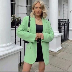 Zara Oversized Blazer Women's Small Menswear Style